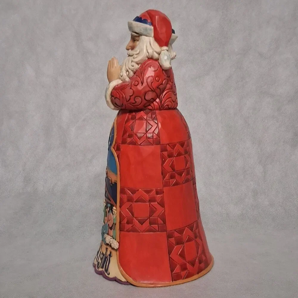 Jim Shore Santa Silent NightFigurine 2013 #4034356 Christmas 10 1/4